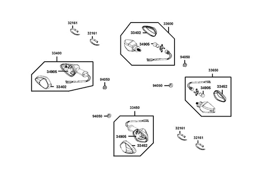 Nut Flange 10MM — 94050-10060 — KYMCO exploded-view diagram