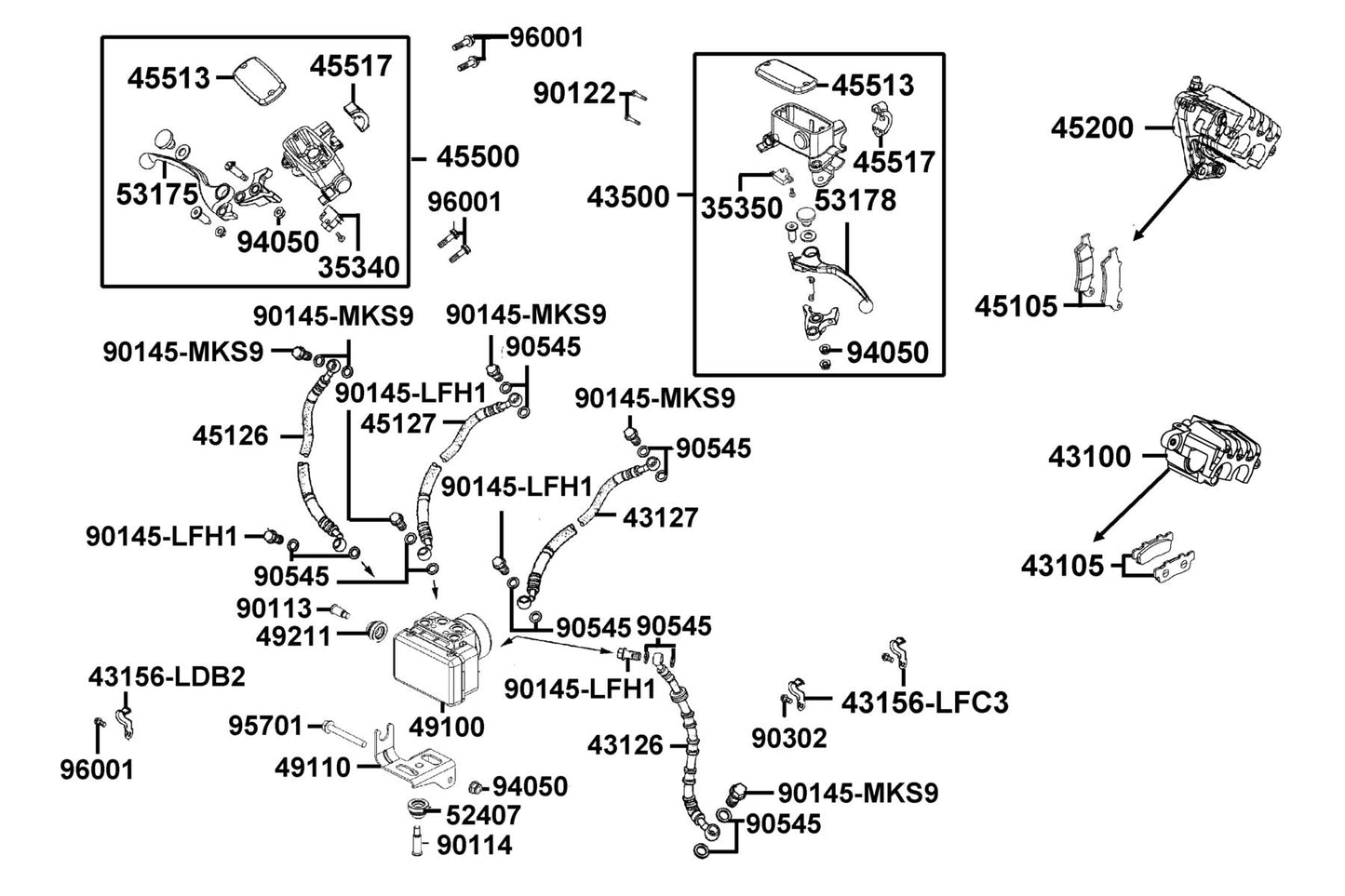 Socket Bolt — 96600-LGE5-C00 — KYMCO exploded-view diagram