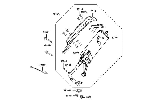 Nut (hex) Cap 8MM(C) — 90301-GFY6-901 — KYMCO exploded-view diagram