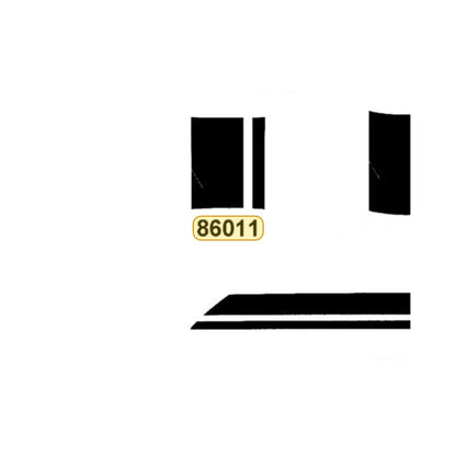KYMCO Handle Cover Front Stripe 86011-LGS6-M30-T01, part location on the factory exploded-view diagram