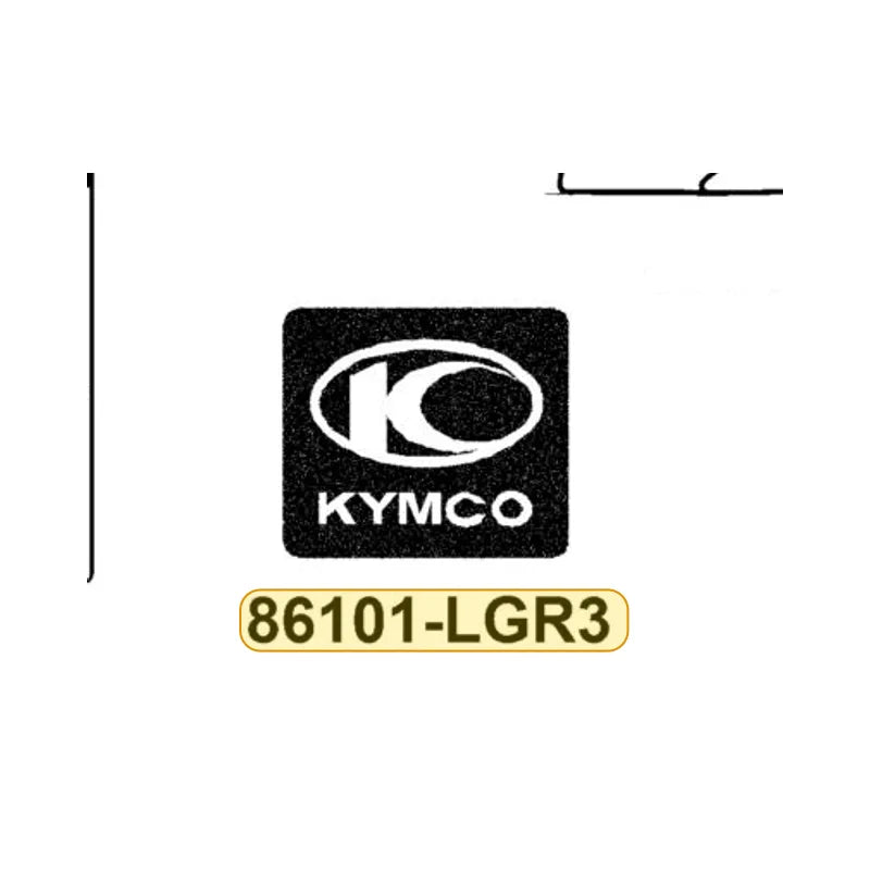 KYMCO Front Cover Stripe 86101-LGR3-E00-T01, part location on the factory exploded-view diagram