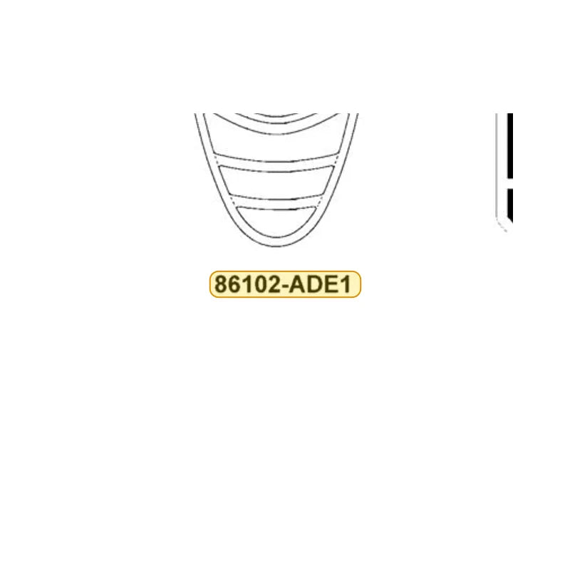 KYMCO Emblem Part 86102-ADE1-900-T01, part location on the factory exploded-view diagram