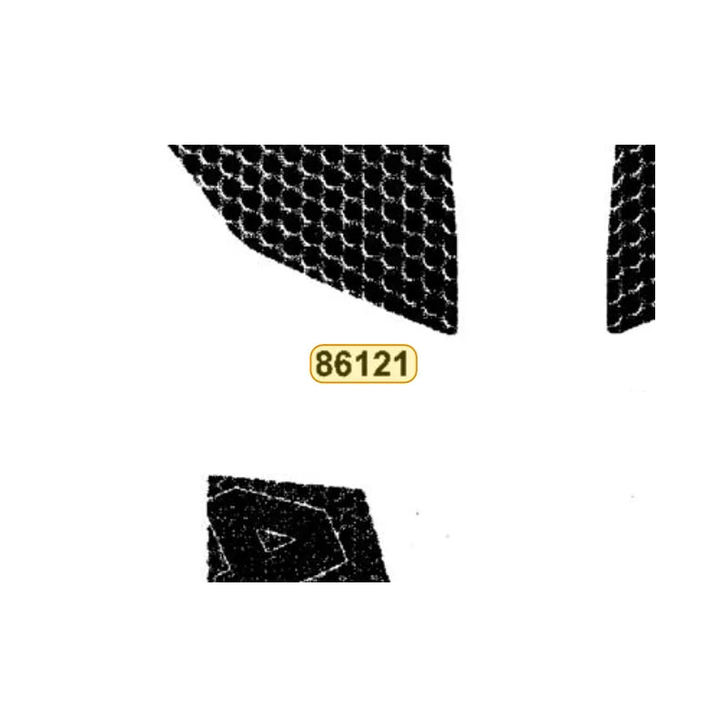 KYMCO Right Front Cover Stripe 86121-AFB9-M30-T02, part location on the factory exploded-view diagram