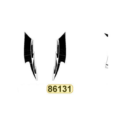 KYMCO Left Front Cover Stripe 86131-LDC8-E90-T03, part location on the factory exploded-view diagram