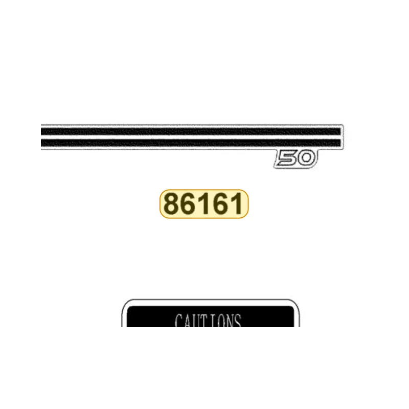 KYMCO Front Fender Stripe 86161-LDC8-M30-T01, part location on the factory exploded-view diagram