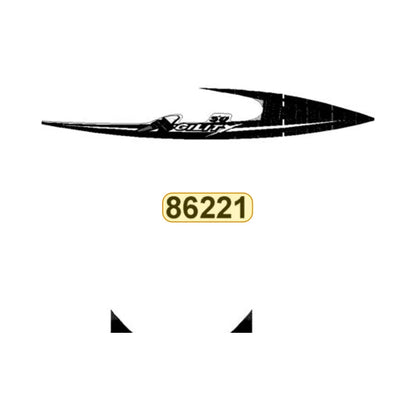 KYMCO Right Side Cover Stripe 86221-LDC8-E90-T04, part location on the factory exploded-view diagram