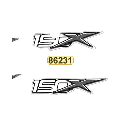 KYMCO Left Body Cover Stripe 86231-ADB1-M31-T02, part location on the factory exploded-view diagram