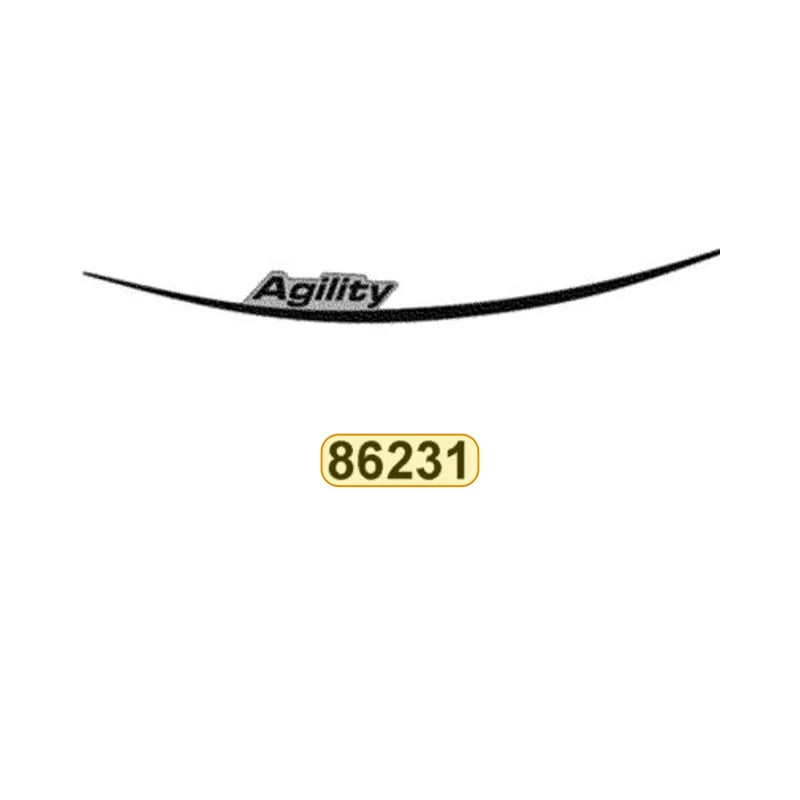 KYMCO Left Side Cover Stripe 86231-LDC8-M32-T02, part location on the factory exploded-view diagram