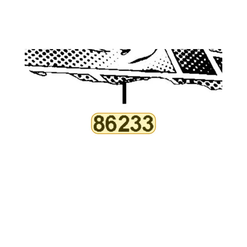 KYMCO Left Fuel Tank Stripe 86233-ALH3-M31-T01, part location on the factory exploded-view diagram