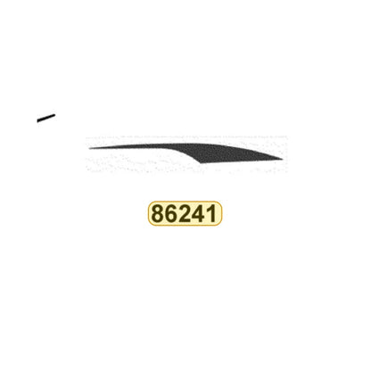 KYMCO Right Side Cover Stripe B 86241-LDC8-M32-T01, part location on the factory exploded-view diagram
