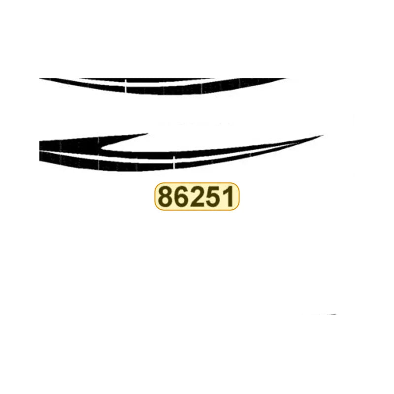 KYMCO Left Side Cover Stripe B 86251-LDC8-E90-T01, part location on the factory exploded-view diagram