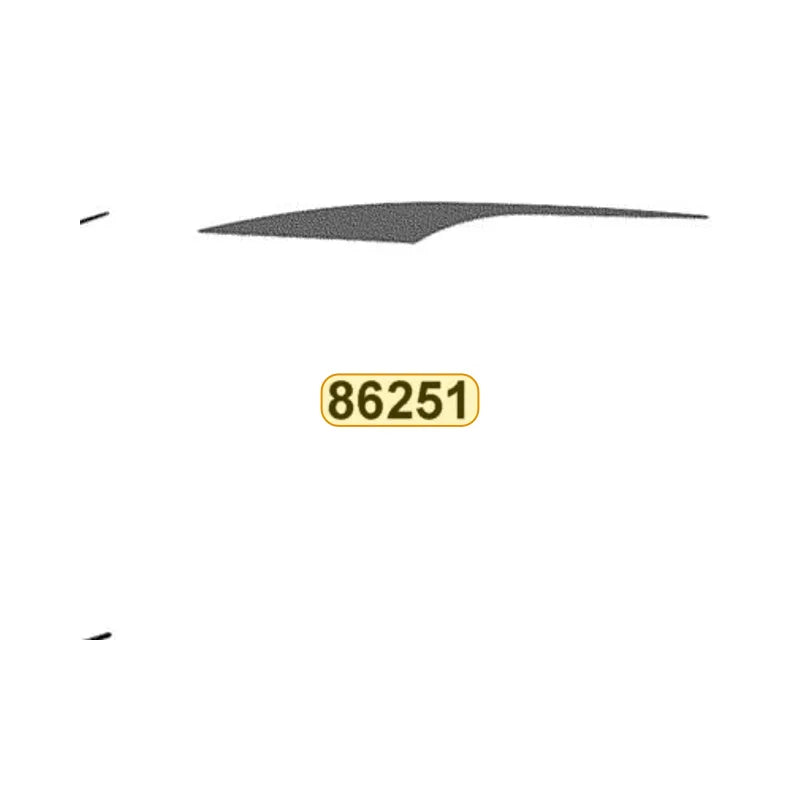 KYMCO Left Side Cover Stripe B 86251-LDC8-M32-T01, part location on the factory exploded-view diagram