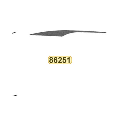 KYMCO Left Side Cover Stripe B 86251-LDC8-M32-T01, part location on the factory exploded-view diagram