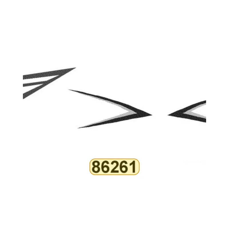KYMCO Right Side Cover Stripe C 86261-LDC8-E90-T01, part location on the factory exploded-view diagram