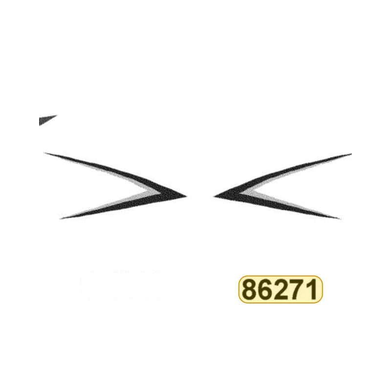 KYMCO Left Side Cover Stripe C 86271-LDC8-E90-T01, part location on the factory exploded-view diagram
