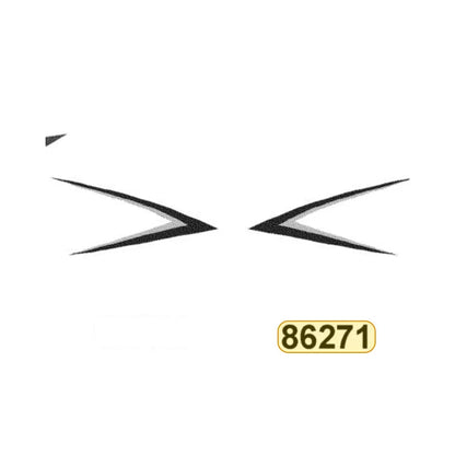 KYMCO Left Side Cover Stripe C 86271-LDC8-E90-T04, part location on the factory exploded-view diagram