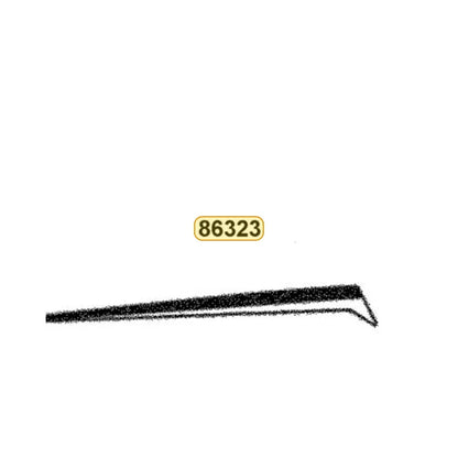 KYMCO Right Side Cover Stripe 86323-BAC1-M00-T02, part location on the factory exploded-view diagram