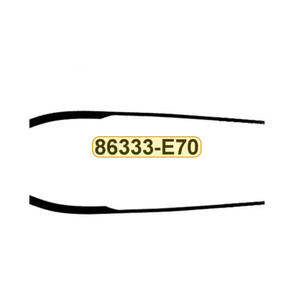 KYMCO Left Side Cover Stripe 86333-BLA2-E70-T09, part location on the factory exploded-view diagram