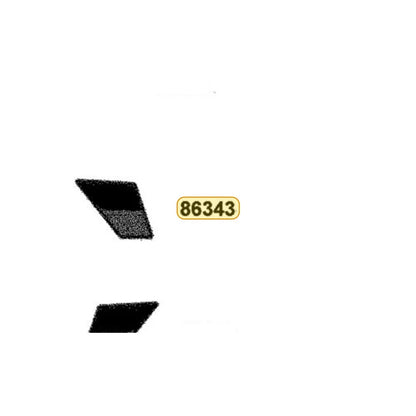KYMCO Right Side Cover Stripe B 86343-AHH8-M00-T03, part location on the factory exploded-view diagram