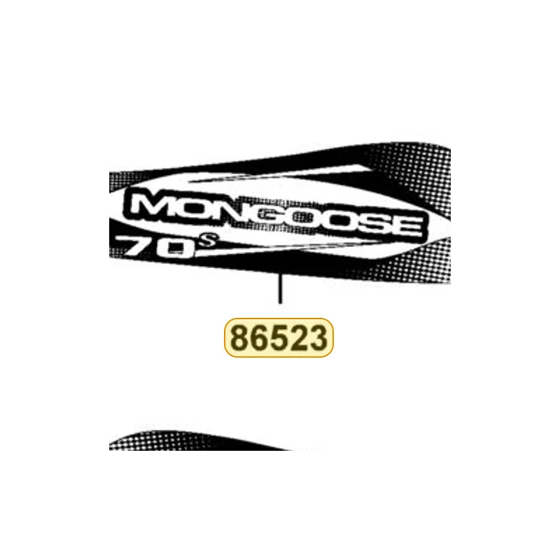 KYMCO Right Front Fender Stripe 86523-ABC8-M32-T03, part location on the factory exploded-view diagram