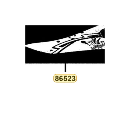 KYMCO Stripr Right Front Fender 86523-ABC9-M31-T02, part location on the factory exploded-view diagram