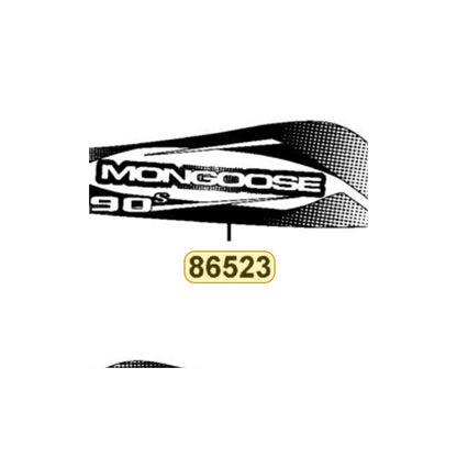 KYMCO Right Front Fender Stripe 86523-ABC9-M32-T01, part location on the factory exploded-view diagram