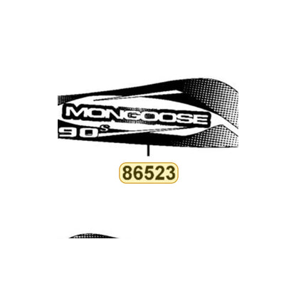 KYMCO Right Front Fender Stripe 86523-ABC9-M32-T05, part location on the factory exploded-view diagram