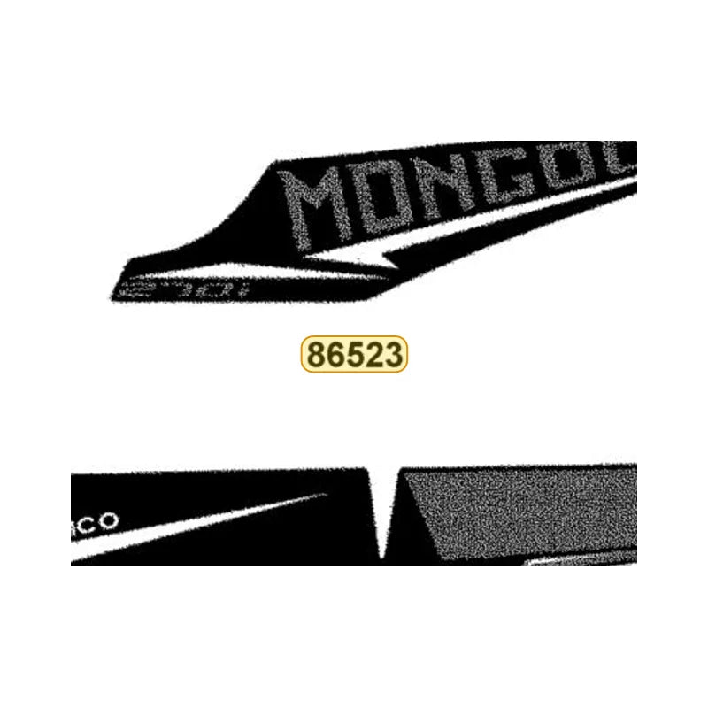 KYMCO Right Fender Front Stripe 86523-BAC1-M00-T03, part location on the factory exploded-view diagram