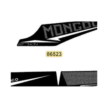 KYMCO Right Fender Front Stripe 86523-BAC1-M00-T03, part location on the factory exploded-view diagram