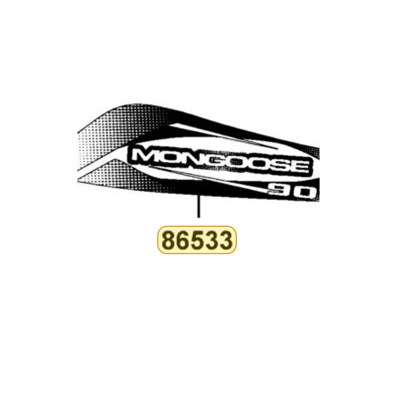 KYMCO Left Front Fender Stripe 86533-ABC9-M32-T05, part location on the factory exploded-view diagram