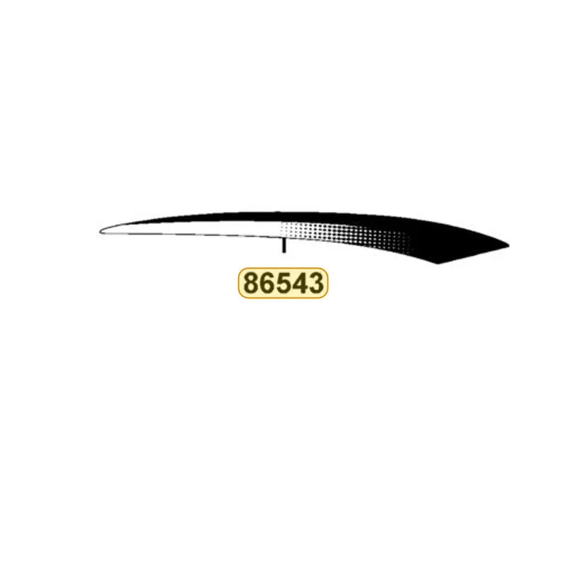 KYMCO Right Fender Front Stripe B 86543-ABC8-M32-T05, part location on the factory exploded-view diagram