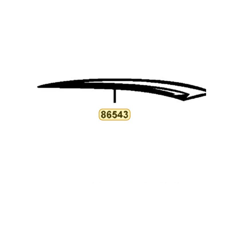 KYMCO Right Fender Front Stripe B 86543-ABC9-M30-T06, part location on the factory exploded-view diagram