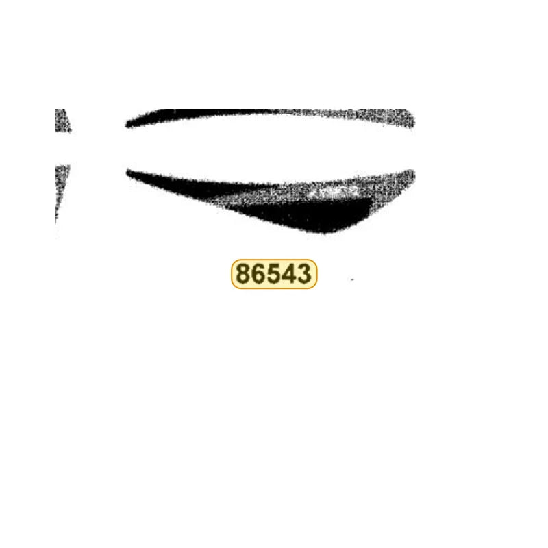 KYMCO Right Frnder Front Stripe B 86543-AHA5-M30-T03, part location on the factory exploded-view diagram