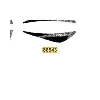 KYMCO Right Frnder Front Stripe B 86543-AHA5-M30-T03, part location on the factory exploded-view diagram