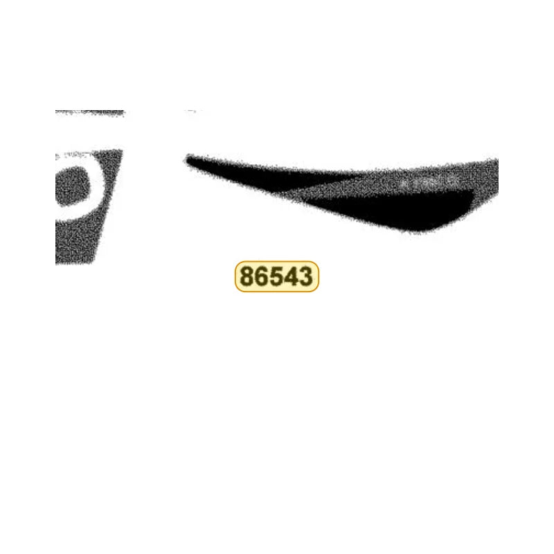 KYMCO Right Frnder Front Stripe B 86543-AHA5-M30-T06, part location on the factory exploded-view diagram