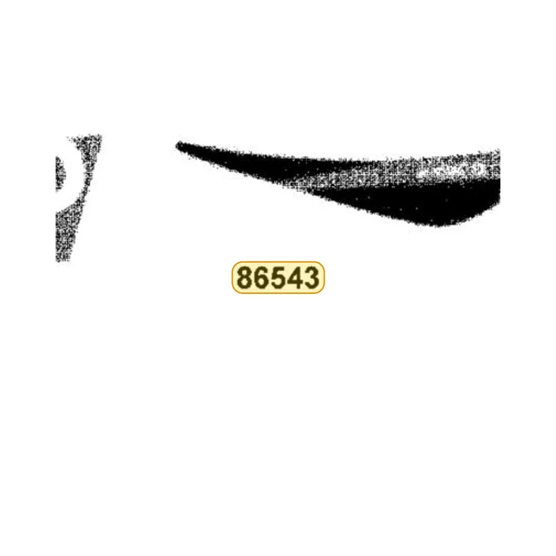 KYMCO Right Fender Front Stripe B 86543-AHA5-M30-T07, part location on the factory exploded-view diagram