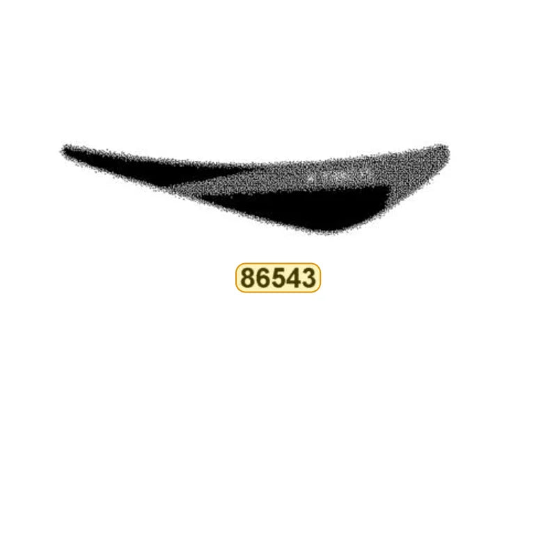 KYMCO Right Frnder Front Stripe B 86543-AHA5-M30-T0C, part location on the factory exploded-view diagram