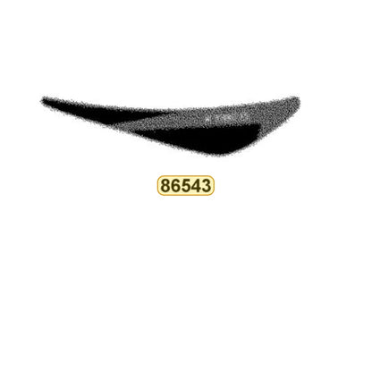 KYMCO Right Frnder Front Stripe B 86543-AHA5-M30-T0G, part location on the factory exploded-view diagram