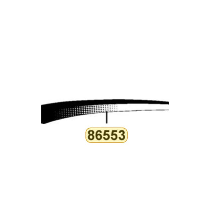 KYMCO Left Fender Front Stripe B 86553-ABC8-M32-T01, part location on the factory exploded-view diagram