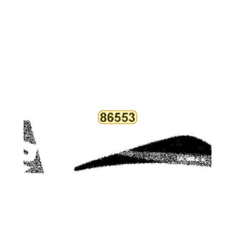 KYMCO Left Fender Front Stripe B 86553-AHA5-M30-T0A, part location on the factory exploded-view diagram