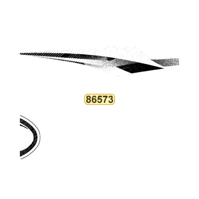 KYMCO Left Fender Front Stripe B 86573-LEC1-M31-T01, part location on the factory exploded-view diagram