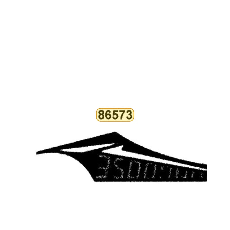 KYMCO Left Fender Front Stripe C 86573-LEC1-M32-T02, part location on the factory exploded-view diagram