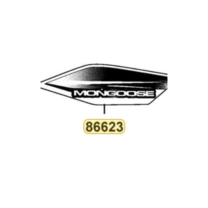 KYMCO Right Fender Rear Stripe 86623-ABC8-M32-T01, part location on the factory exploded-view diagram