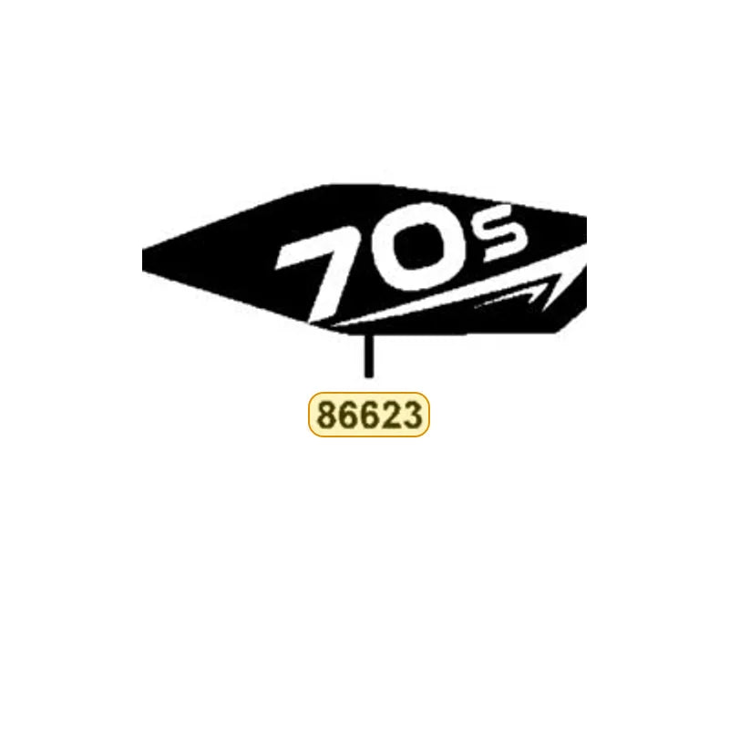 KYMCO Right Fender Rear Stripe 86623-ABC8-M33-T05, part location on the factory exploded-view diagram