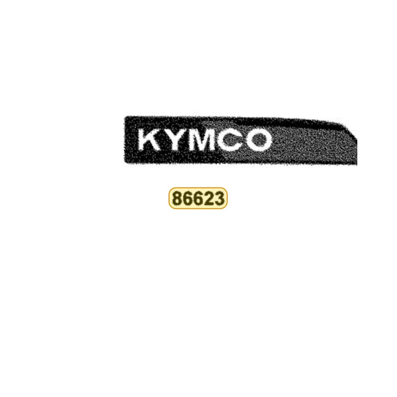 KYMCO Right Rear Fender Stripe 86623-AHH8-M00-T03, part location on the factory exploded-view diagram