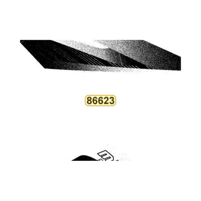 KYMCO Right Fender Rear Stripe 86623-LEC1-M31-T02, part location on the factory exploded-view diagram