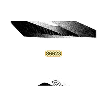 KYMCO Right Fender Rear Stripe 86623-LEC1-M31-T03, part location on the factory exploded-view diagram
