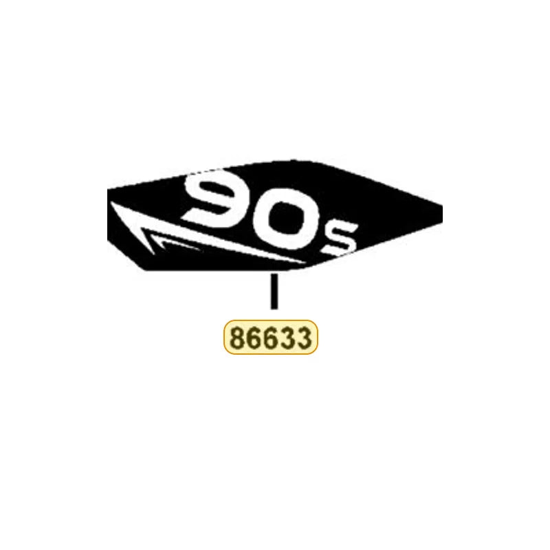 KYMCO Left Fender Rear Stripe 86633-ABC9-M30-T04, part location on the factory exploded-view diagram