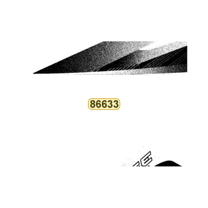 KYMCO Left Fender Rear Stripe 86633-LEC1-M31-T01, part location on the factory exploded-view diagram