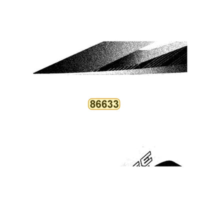 KYMCO Left Fender Rear Stripe 86633-LEC1-M31-T03, part location on the factory exploded-view diagram